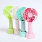 product_image_name-Other-Rechargeable Table Fan With Efficient Wind-White/Pink/Blue/Green-2