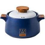 product_image_name-Generic-3 Pieces Of Ceramic Casserole Dish With Insulated Handles Japanese Novelty Household Slow Stew Delicious Soup Pot, Non-Stick Easy To Clean Induction Compatible Round Soil Cooking Pots-Multicolor-8