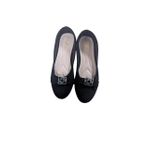 Ladies Flat Pump Sued Shoes-Multicolor