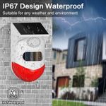 product_image_name-Generic-Solar Motion Sensor Alarm Outdoor 120dB Sound Security Alarm Siren Strobe Light for Home,Farm,Barn,Villa,Yard.-1