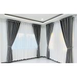 3 Metres (2pcs) A pair of Gray Patio sliding door and window Curtains 