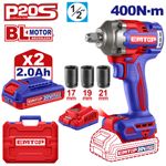 Emtop Cordless impact wrench-ECIWL2040