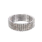 product_image_name-Fashion-Flower dial Romanized ladies' quartz watch and Starry sky bracelet set - Silver-3