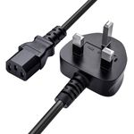 Desktop CPU And Monitor Power Cable