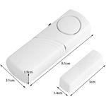 product_image_name-Generic-1 Set of Door Opening and Window Opening Alarm Wireless Home Window Door Entry Anti-Theft Anti-Burglar Security Alarm System Magnetic Sensor-2