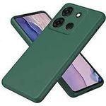 Tecno Pop 7 Luxury Soft Rubber Liquid Silicone Skin Touch Feel Cover Case Blue