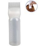 product_image_name-Generic-Root Comb Applicator Bottle 6 ounces (approximately 170.1 grams), 1-Piece Set Of Hair Oil Applicator Bottle, Hair Dye Bottle Applicator Tool, With Hair Oil Dispenser Root Comb, Suitable For Hair Oil Applicator White-1