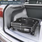 product_image_name-Generic-3-Tier Round Foldable Rolling Utility Storage Cart-2