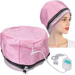 product_image_name-Generic-Hair Steamer Thermal Heat Cap Deep Conditioning Temperature Adjustable Electric Heat Cap Hair Care Moisturize and Nourish for Home Use - Pink-1