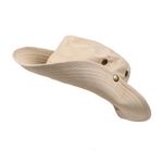 product_image_name-Generic-Wide Brimmed Khaki Sun Hat With Adjustable Chin Strap And Side Snaps For Outdoor Hiking Adventures-3