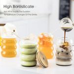 product_image_name-Generic-Unique Ribbed Glass Tumbler Set with Bamboo Lids, 520ml (6 Pieces)-1