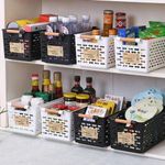 product_image_name-Generic-One-piece Multi-functional plastic storage baskets with wooden handles. -1