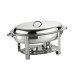 product_image_name-Generic-Oval Roll Top Chafing Dish Buffet Chafer Steam Food Warmer- Silver.-1