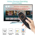 product_image_name-Generic-Revolutionize Your Viewing Experience: G10S Voice Air Mouse Remote Control For Android TV, TV Stick And TV Box- Air Remote- Black-3