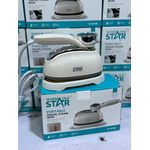 Portable Travel Steam Iron features a 180-degree rotatable, foldable handle for compact storage.