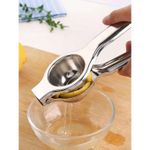 product_image_name-Generic-1pc Stainless Steel Hand Press Juice Extractor For Lemon, Orange Other Fruits,Kitchen Portable Fruit-1