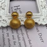 product_image_name-Fashion Jewelries-Round Dangle Earrings-Gold-1