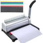 product_image_name-Genuine-Deli 3870 heavy duty office comb binding machine 12 sheets punching capacity 350 sheets binding capacity -2