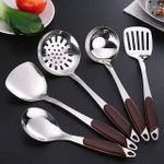  Set of Serving spoons 5pcs-Silver