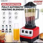 Sokany Commercial Blender Heavy Duty Smoothies Fruits & Ice Crusher 2 Litres- Red, White