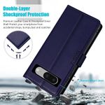 product_image_name-Generic-Magnetic Closure Kickstand Shockproof Protective Phone Case for Google Pixel 8 - Blue-3