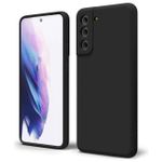 product_image_name-Samsung-Galaxy S21 5G/4G Soft Silicone Case – Luxury Black Rubber Skin-Touch Cover-1