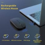 product_image_name-Original-Wireless Mouse for Laptop 2.4G Slim Rechargeable Mice with USB Receiver-2