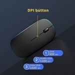 product_image_name-Original-Wireless Mouse for Laptop 2.4G Slim Rechargeable Mice with USB Receiver-3