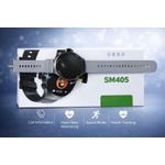 product_image_name-Smart Barry-SM405 Sim Card Smartwatch 4G Round 2.5D Curved Display, Bluetooth Touchscreen, SIM Support & Wireless Charging - Black-2