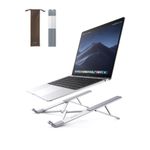 product_image_name-Ugreen-Laptop Stand for Desk Aluminum Alloy Adjustable Laptop Holder Ergonomic Portable Foldable Lightweight Notebook Stand for Desk Compatible with MacBook Pro Macbook Air Chromebook Matebook etc - Silver-1