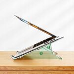 product_image_name-Ugreen-Laptop Stand for Desk Aluminum Alloy Adjustable Laptop Holder Ergonomic Portable Foldable Lightweight Notebook Stand for Desk Compatible with MacBook Pro Macbook Air Chromebook Matebook etc - Silver-2