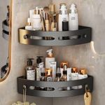 1-Pc Wall Mounted Corner Bathroom Shelf- Multi Colours