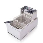 product_image_name-Generic-Stainless Steel Electric Deep Fryer - Silver, Black-1
