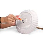 product_image_name-Generic-3 Tier ceramic Cupcake Dessert Serving Plate Stand with Bamboo Base Premium Cupcake Tower Display Holder Cake, Pizza Snack, Dried Fruit, Stand Platter Display for Pastry Baby Shower-3