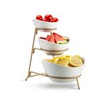 product_image_name-Generic-3 Tier Serving Bowls, DishesWith Gold Stand, Appetizers Party Server Set, White.-1