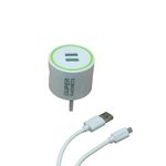 product_image_name-Generic-2 in 1  Fast Charger+ Micro USB Data Cable - White-1
