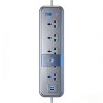 product_image_name-Generic-USB Surge Protector Extension Cable with 4 Outlets and 3M Cord-3