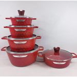 product_image_name-Generic-10Pc Granite Non Stick Cookware Set Cooking Pot Set Non-Stick Cookware Granite -MultiColor ,Black-4