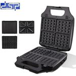 product_image_name-Dsp-3 IN 1 Waffle Maker 1400W- BLACK-3