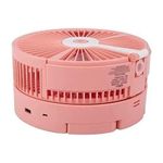 product_image_name-Generic-Wireless Portable Folding USB Rechargeable Telescopic Remote Fan- Pink & White.-6
