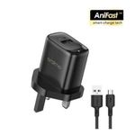 product_image_name-Oraimo- Compact 10W Fast Charger  Wall Adapter TYPE C with Free Fast Charging USB Cable  for Quick Charging, Compact & Portable Design – Black-1