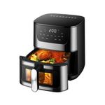 product_image_name-Hoffmans-Original 8L Electric Airfryer Machine With Manual Knob-Black, Silver-1