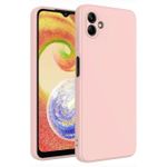 product_image_name-Samsung-Galaxy A04 A04e Luxury Soft Liquid Silicone Skin Touch Feel Cover Case Pink-1