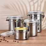 Stainless Canister Set-Multicoloured