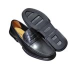 Hermès Signature Leather Penny Loafers – Black