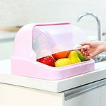 product_image_name-Generic-Multi-Purpose Bread Bin Kitchen Fruit Storage Box Organizer,Pink.-5