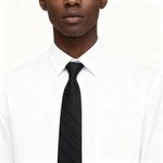 product_image_name-Fashion-HIBUY Men's black striped business tie with knot free zipper tie-3