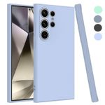 product_image_name-Samsung-For Galaxy S24 Ultra Phone Case, Shockproof Liquid Silicone Case Full-Body Protective Rugged Rubber Slim Cover with Microfiber Lining for Galaxy S24 Ultra (purple )-1