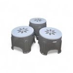 1pc Gray dining table for Home Office Garden Bars Cafeteria 