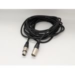 Ax 10m XLR microphone cable, commonly used for balanced audio connections in professional audio setups. 10 meters xlr male to xlr female 